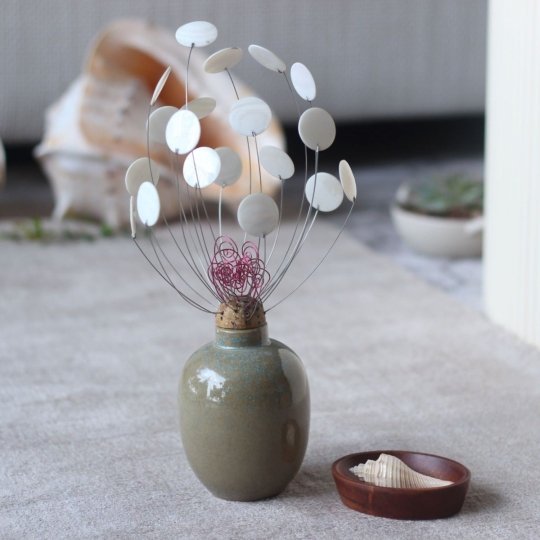 bình hoa ốc (bình tròn) thủ công mỹ nghệ