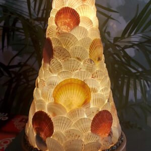 Đèn cây thông sò huyết mix sò  điệp 42x22